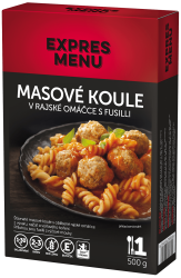 KM Masové koule v rajské omáčce s fusilli